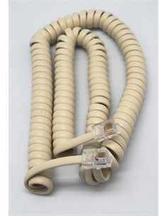 EUROCONNEX Cable Rizado Telefonico 3.5M Color Marfil 1530