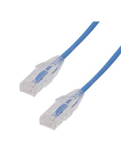 EUROCONNEX Cable Red RJ45 Cat6A 3Mtr 0086AZ-3 Azul 10Gbps 500Mhz LZSH & 100% Cobre
