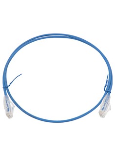 EUROCONNEX Cable Red RJ45 Cat6A 0.6Mtrs 0086AZ-06 Azul LZHS & 100% Cobre 10Gbps 500Mhz