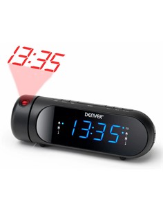DENVER Radio Reloj Despertador Con Proyeccion CPR-700 Negro