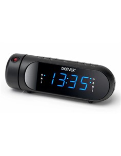 DENVER Radio Reloj Despertador Con Proyeccion CPR-700 Negro