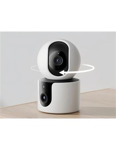 XIAOMI Smart Camara De Vigilancia C300 Dual Blanca Detección de Personas y Sonidos MJSXJ22CM