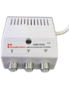 SURMEDIA Mini Amplificador de Antena TV 1Entrada - 2 Salidas 5G LTE SMA105G