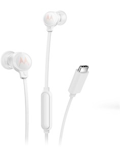 MOTOROLA Auricular Estereo Con Microfono y Cable Tipo C EARBUDS 3C-S Blanco
