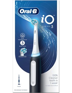 ORAL B Cepillo Dental Electrico IO Series 3 Blanco MATT Negro