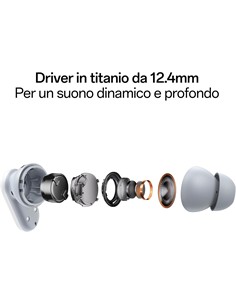 OPPO Auricular Bluetooth ENCO BUDS 2 PRO Con Base Cargadora Blanco