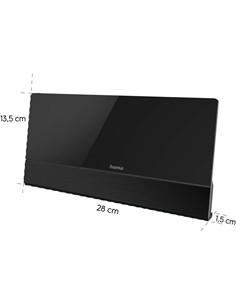 HAMA Antena TV Interior DVB-T2 221084 Negro