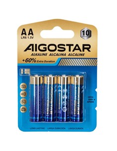 AIGOSTAR Pack 4 Pilas AA Alcalinas