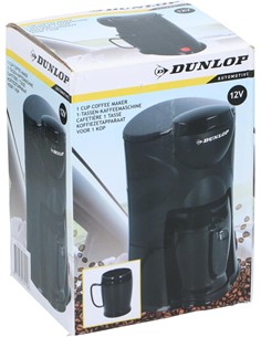 DUNLOP Cafetera 12V de 1 Taza para coche camion barco.
