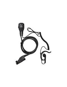 KOMUNICA Micro-Auricular cable rizado + Orejero para Motorola Mototrbo
