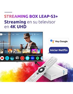 STRONG Caja MultiMedia 4K  2-16GB  LEAP-S3+V2, streaming tv box, hey google-