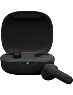 JBL Auricular Bluetooth WAVE FLEX 2  Negro Manos Libres,Con Estuche de Carga