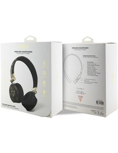 GUESS Casco Auricular Bluetooth ENC 4G Triangle Negro