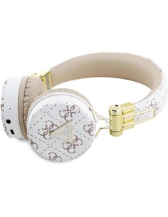 GUESS Casco Auricular Bluetooth ENC 4G Triangle Blanco