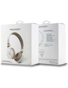 GUESS Casco Auricular Bluetooth ENC 4G Triangle Blanco