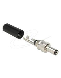 DELOCK Conector hembra DC 5.5x2.5mm para soldar