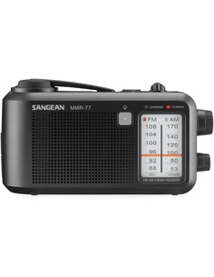 SANGEAN Radio Portatil  AM/FM de Emergencia Dinamo MMR-77