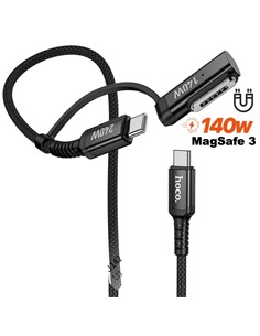 HOCO Cable Carga U142 USB Tipo-C a Magsafe 3 + Tipo-C 240W, 1.8 mt, c to mag 140w,cable reforzado