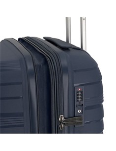 GABOL Trolley Maleta De Mano Pequeño Con 4 Ruedas Polipropileno KIBA Azul Marino 54x39x20 cm