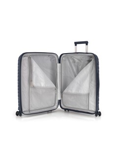 GABOL Maleta Viaje Mediana Con 4 Ruedas Polipropileno KIBA Azul Marino 66x44x27 cm