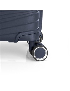 GABOL Maleta Viaje Mediana Con 4 Ruedas Polipropileno KIBA Azul Marino 66x44x27 cm