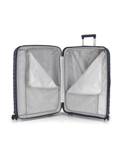 GABOL Maleta Viaje Grande Con 4 Ruedas Polipropileno KIBA Azul Marino 76x49x32 cm