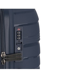 GABOL Maleta Viaje Grande Con 4 Ruedas Polipropileno KIBA Azul Marino 76x49x32 cm