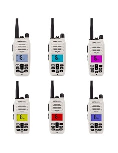 JOPIX Emisora Portatil Marino MARINE 616P  VHF/FM  IP67 puede sumergirse 1 m durante 30 mi,  1-5W