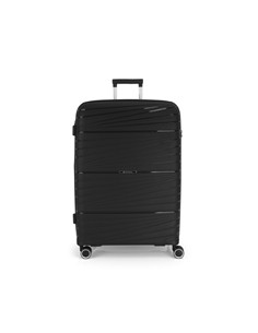 GABOL Maleta Viaje Grande Con 4 Ruedas Polipropileno KIBA Negro 76x49x32 cm