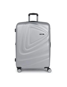 GABOL Maleta Viaje Grande Con 4 Ruedas ARIES Plata 76x49x32 cm