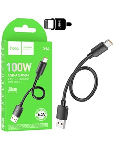 HOCO Cable Datos TIpo C a Usb A 100W X96 25cms Negro