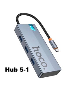 HOCO Adaptador 5 En 1 HB50 Tipo C/M a Hdmi/3xUsb 3.0/PD