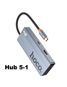 HOCO Adaptador 5 En 1 HB50 Tipo C/M a Hdmi/3xUsb 3.0/PD