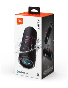 JBL FLIP 7 Altavoz Portatil con Bluetooth, Manos Libres, Resistente a Salpicaduras IP68 Negro