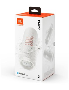 JBL FLIP 7 Altavoz Portatil con Bluetooth, Manos Libres, Resistente a Salpicaduras IP68 Blanco