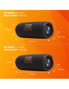JBL FLIP 7 Altavoz Portatil con Bluetooth, Manos Libres, Resistente a Salpicaduras IP68 Rosa