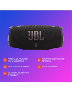 JBL Altavoz Portatil Bluetooth  CHARGE 6 Azul Con Funcion de Carga Resistente al Agua IPX7