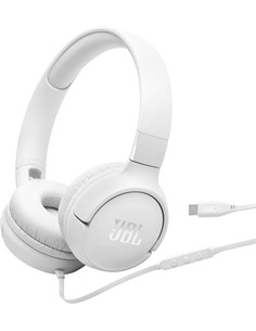 JBL Auricular De Casco Con Cable Tipo C TUNE 520C Blanco