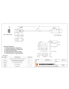 EUROCONNEX Cable Datos Tipo C/M A Usb A/M 3.0 3Mtrs 0693-3