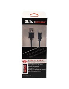 EUROCONNEX Cable Datos Tipo C/M A Usb A/M 3.0 3Mtrs 0693-3