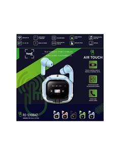 SAMI Auricular Bluetooth Con Base Cargadora Y Pantalla AIR TOUCH Azul RS-12436