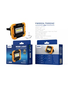 MAYOU Mini Foco Led De Trabajo 5W A Pilas YW0024