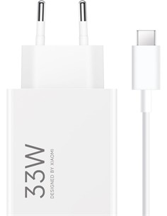 XIAOMI Cargador Red 33W +Cable Datos Blanco BHR9956EU