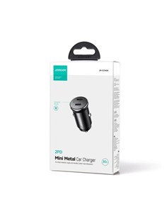 JOYROOM Mini Cargador de Coche 2X Tipo C 30W 2PD JR-CCN06 Negro