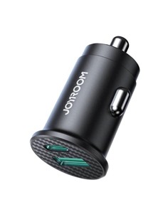 JOYROOM Mini Cargador de Coche  Por Usb y Tipo C 15W JR-CCN16 Negro