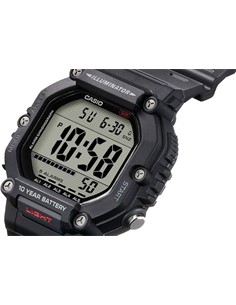 CASIO COLECCION AE-1600H-1AVEF Reloj Digital,Correa Resina Negra,Cronometro,5 Alarmas,Resist Agua