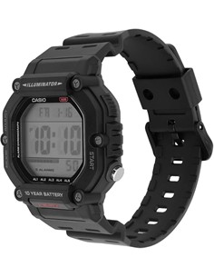 CASIO COLECCION AE-1600H-1AVEF Reloj Digital,Correa Resina Negra,Cronometro,5 Alarmas,Resist Agua