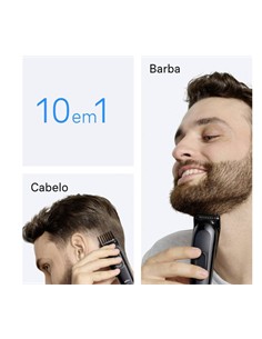 BRAUN Afeitadora de Barba, Cortapelo 10 En 1 Series 3 AIO 3560 Recargable