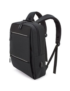 PIERRE DELONE Mochila Con Doble Cremallera G-504-NE Negro