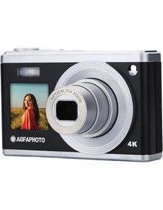 AGFAPHOTO Camara De Foto Digital DC9200 Negra 24Mp,10X Zoom,4K,Estabilizacion de la Imagen